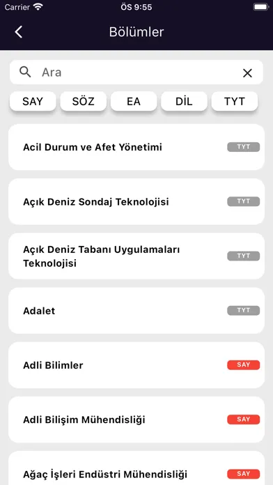 Zrzuty ekranu Sınava Odaklan: YKS DGS LGS