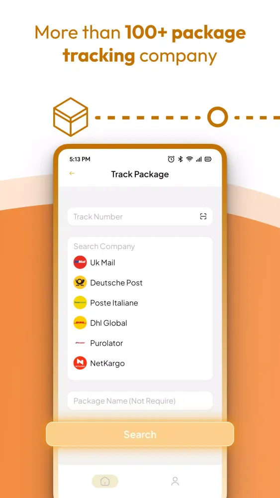 Ảnh chụp màn hình của Package Tracker Pro