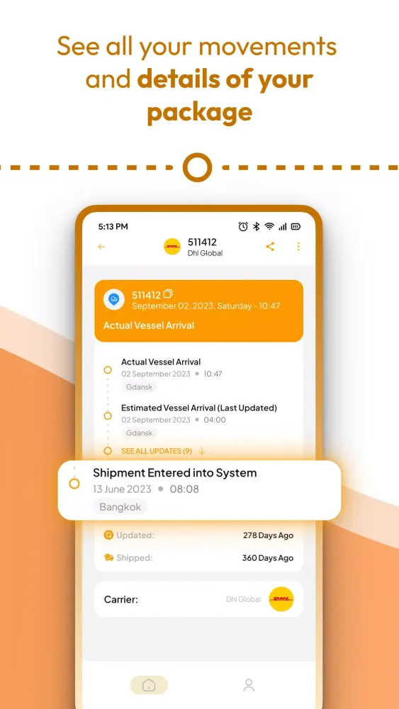 Ảnh chụp màn hình của Package Tracker Pro