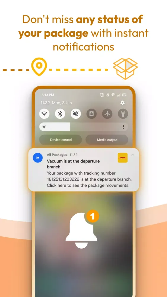 Ảnh chụp màn hình của Package Tracker Pro
