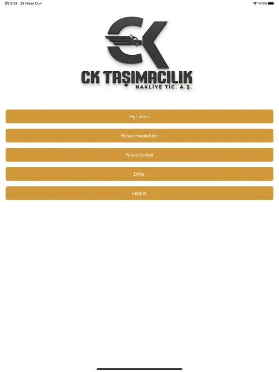 تصاویر CK Taşımacılık iPad 