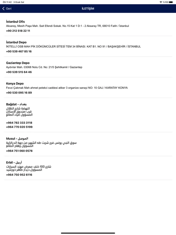 Mavera Kargo iPad  سکرین شاٹس