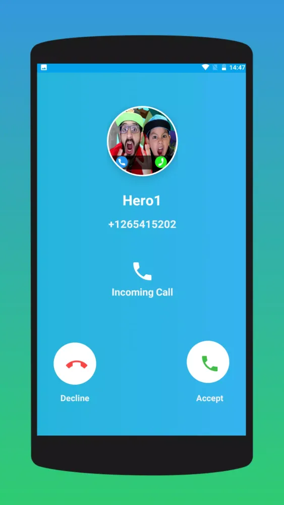 ภาพหน้าจอของ Call Karim Juega Fake Video Ca