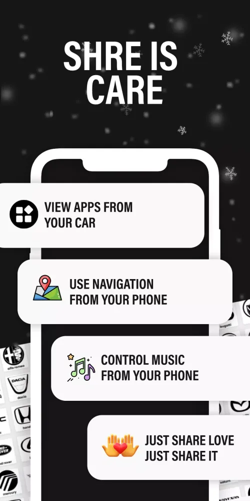 ภาพหน้าจอของ Apple CarPlay Car Screen Cast