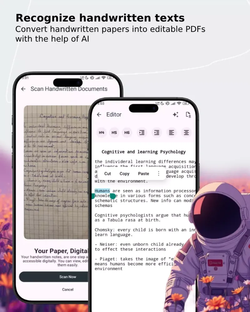 AI PDF documents OCR scanner Ekran Görüntüleri