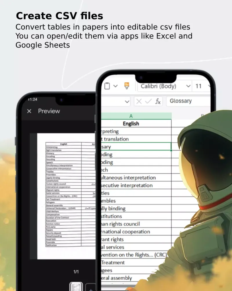 AI PDF documents OCR scanner Ekran Görüntüleri