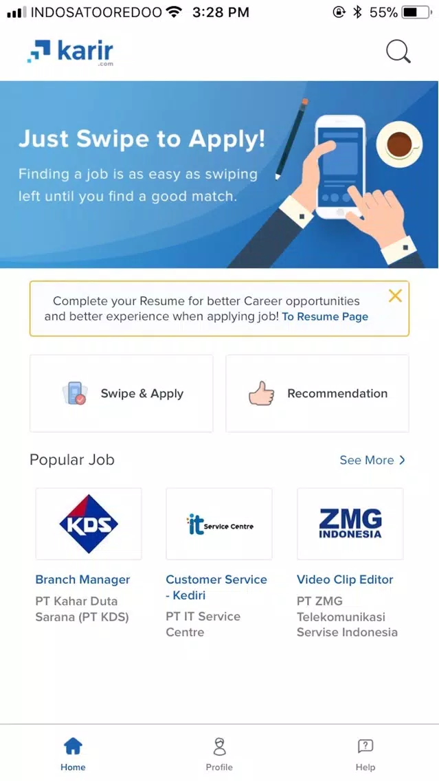 Zrzuty ekranu Karir.com
