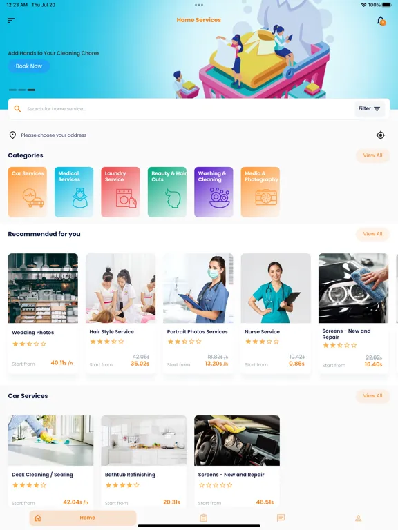 Karis: Home Services iPad  Screenshots