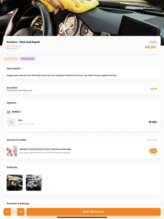 Karis: Home Services iPad  Screenshots