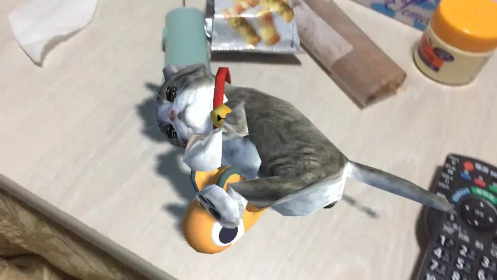 Tangkapan layar Touching Cat AR