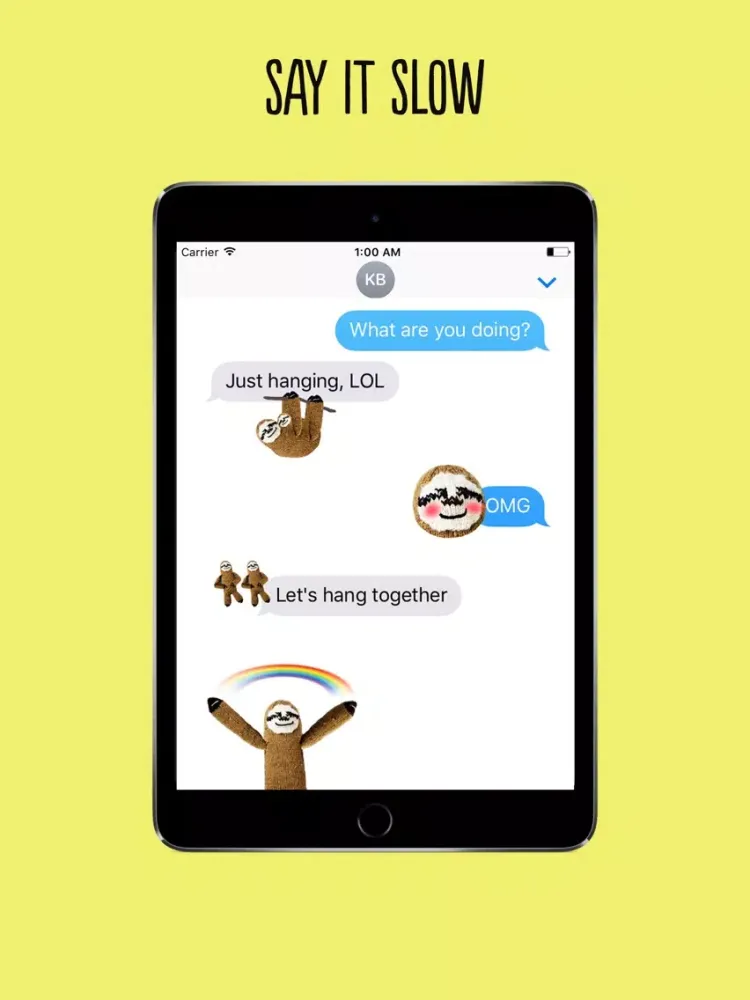Скриншоты Super Sloth – The best ways to say it with sloth iPad 