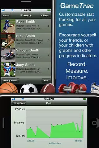 Zrzuty ekranu GameTrac - Stats Book & Score Keeper for Sports