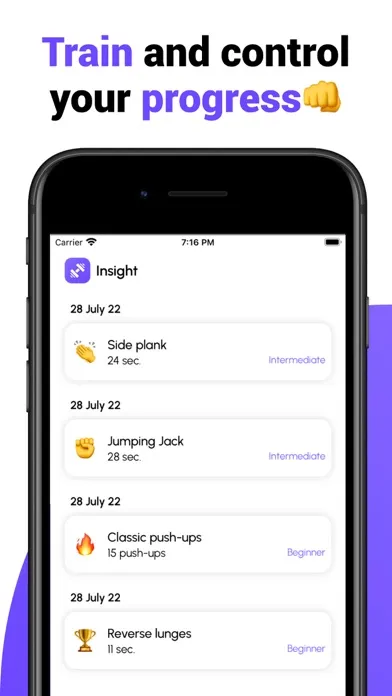 MyFit - personal workout Screenshots