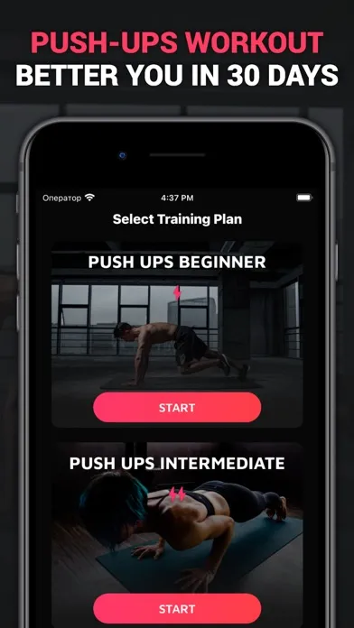 Tangkapan skrin Push-ups Workout