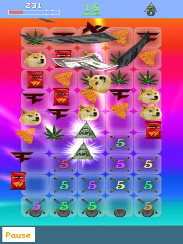Meme Crush - MLG Kush edition iPad 應用截圖