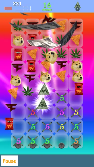 Meme Crush - MLG Kush edition應用截圖