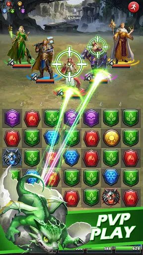 Screenshot di MythWars & Puzzles: RPG Match3