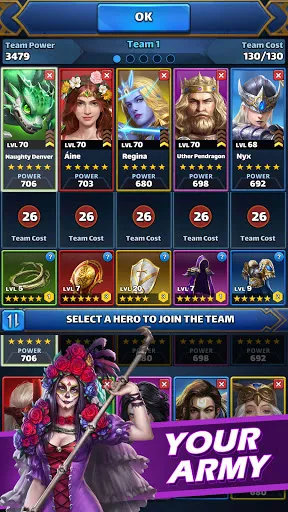 Screenshot di MythWars & Puzzles: RPG Match3