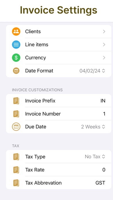 Capturas de pantalla de Invoice Co