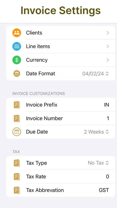 Invoice Co स्क्रीनशॉट