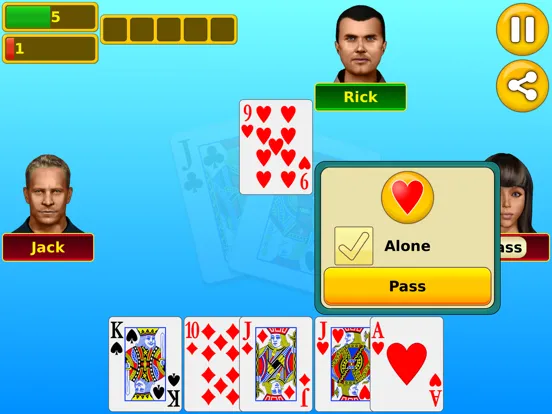 Euchre - Play online & offline iPad  স্ক্রিনশট