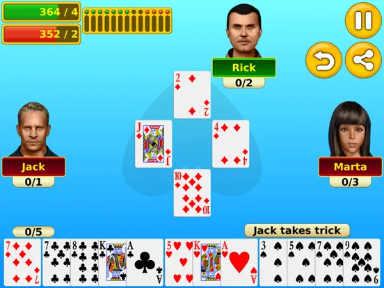 ภาพหน้าจอของ Spades - Play online & offline iPad 