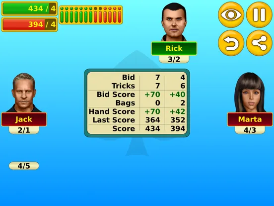 ภาพหน้าจอของ Spades - Play online & offline iPad 