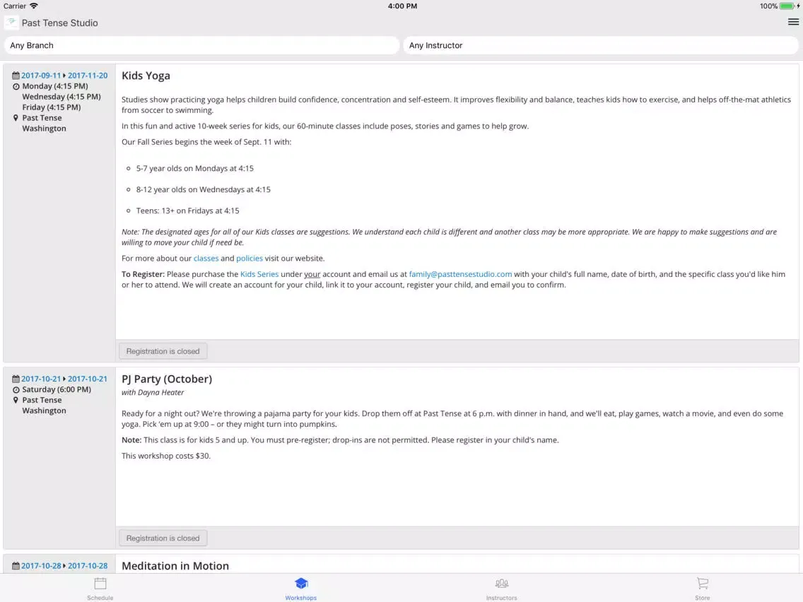 Past Tense Studio iPad  스크린샷