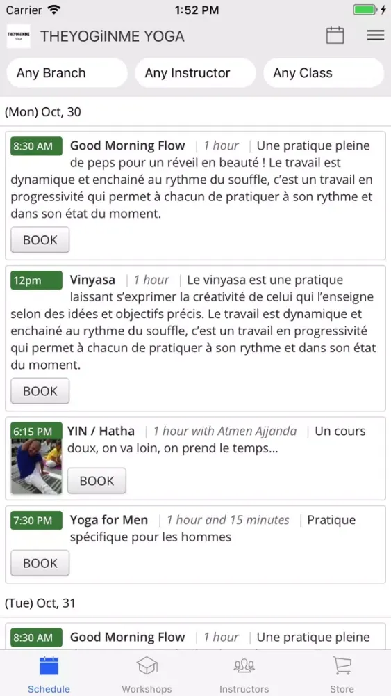Captures d'écran de THEYOGiINME YOGA