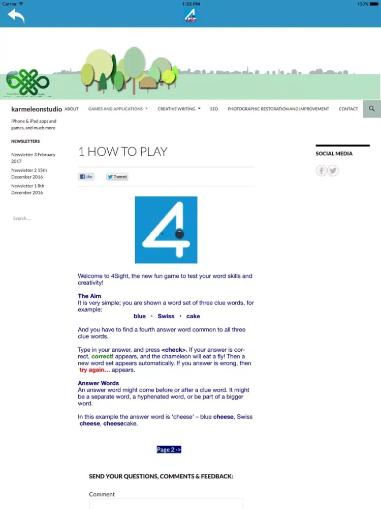 Ảnh chụp màn hình của 4SightPro - Lateral Thinking Word Challenge Game iPad 