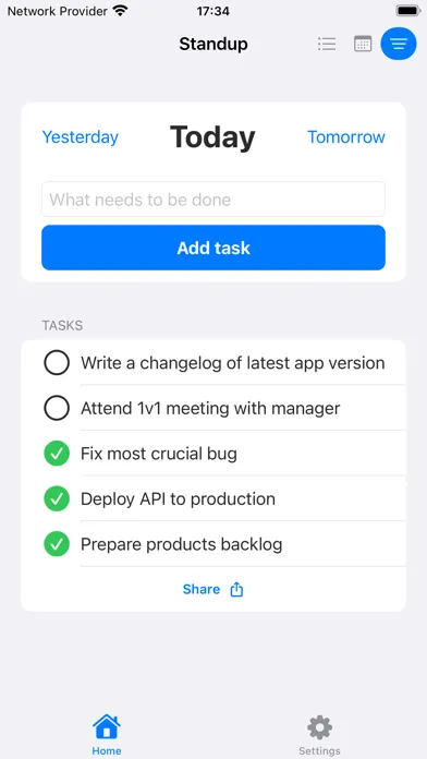 Screenshot di Standup - Scrum Helper