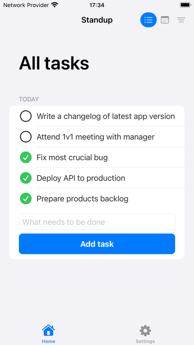 Capturas de tela do Standup - Scrum Helper