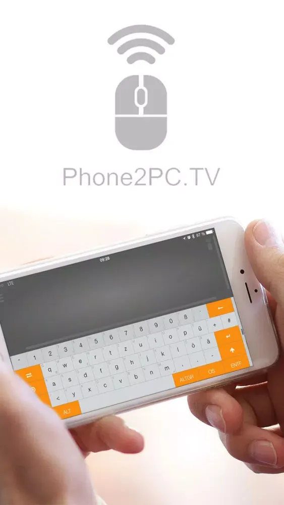 Phone2PC.TV App - Remote - Keyboard and Mouse Screenshots
