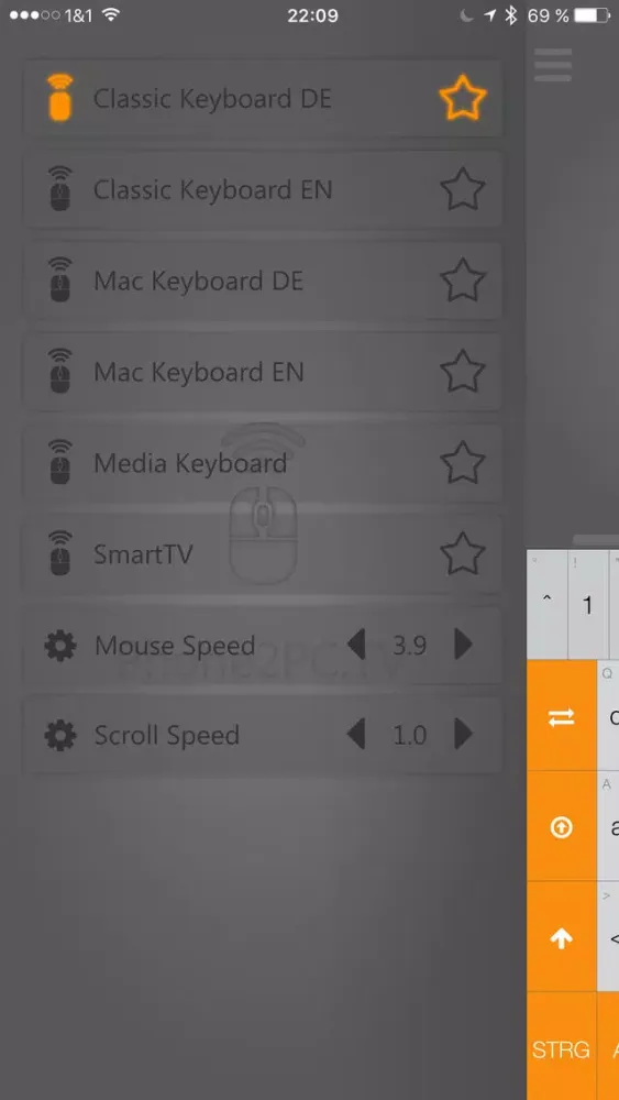 Phone2PC.TV App - Remote - Keyboard and Mouse Screenshots