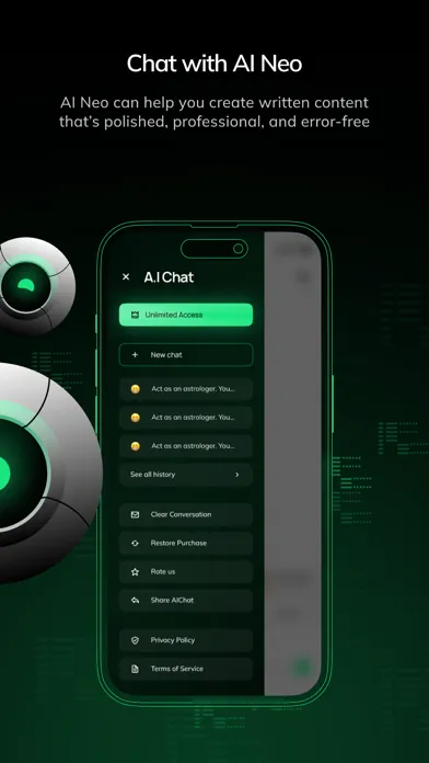 Captures d'écran de A.I chat - NEO Smart Assistant