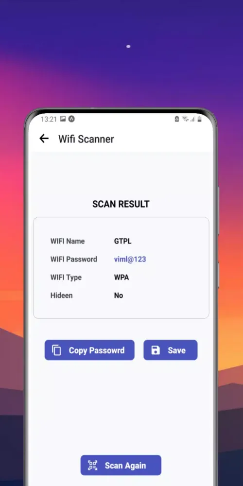 WiFi QrCode Password Scanner स्क्रीनशॉट