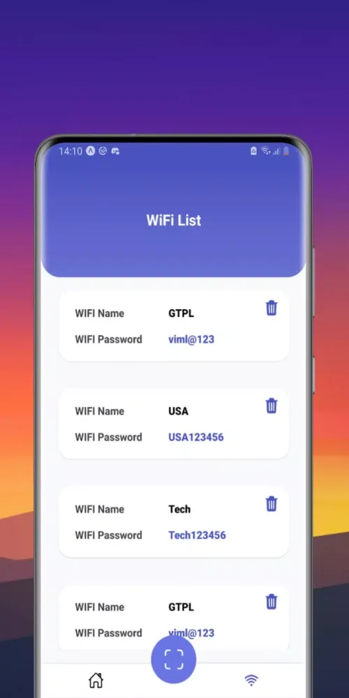 WiFi QrCode Password Scanner स्क्रीनशॉट