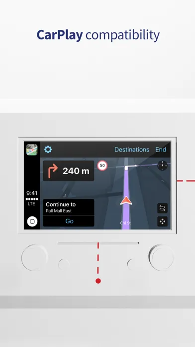 Sat Nav Maps, GPS & Traffic سکرین شاٹس
