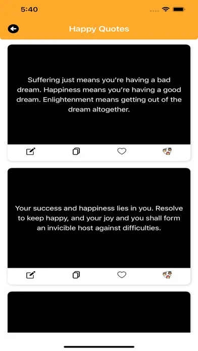 Ảnh chụp màn hình của Happy Quotes Maker - Positive