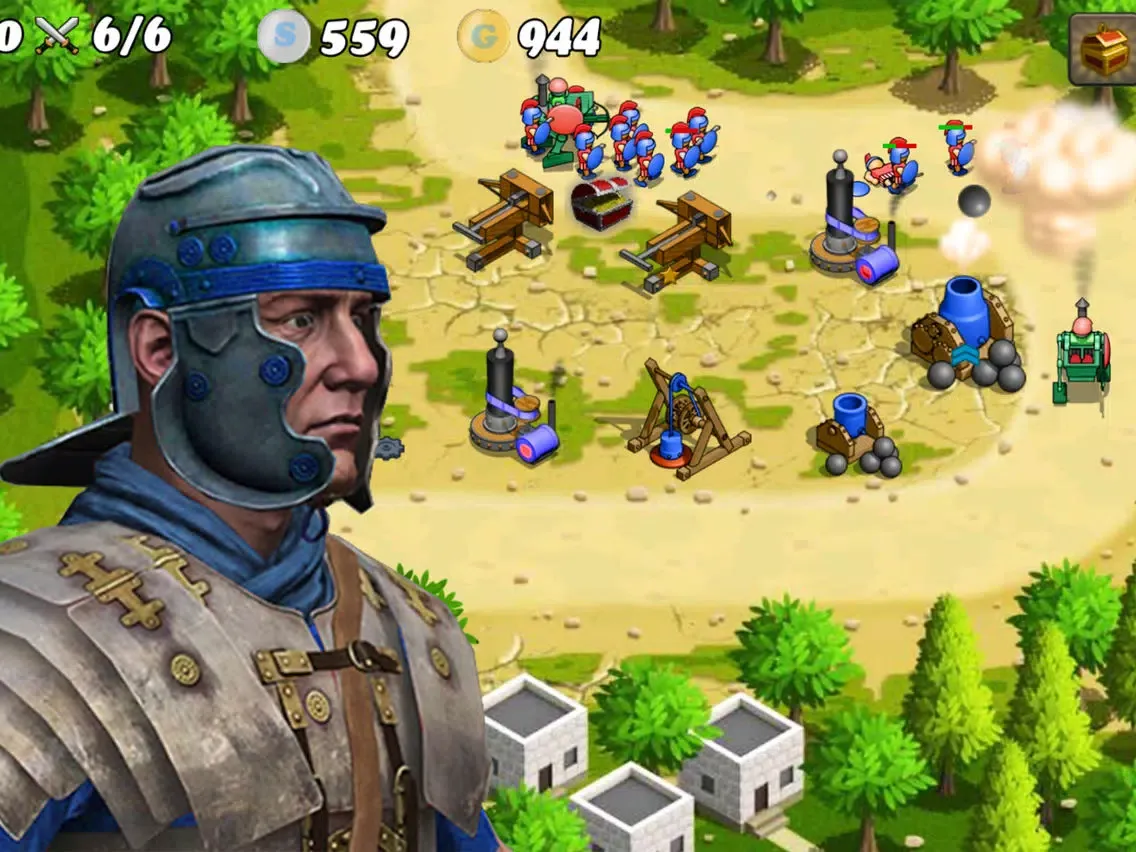 Tangkapan layar Clash of Greeks and Romans iPad 