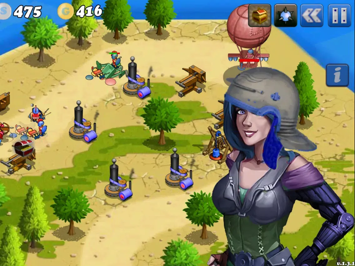 Tangkapan layar Clash of Greeks and Romans iPad 
