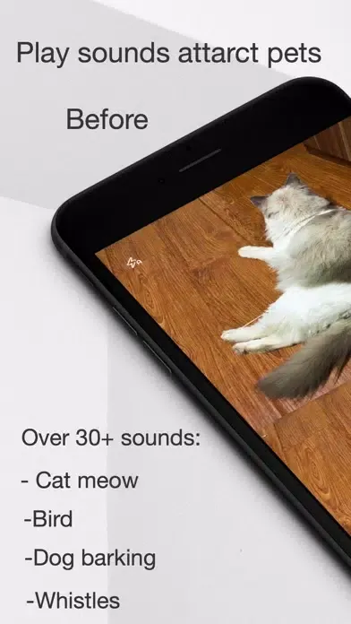 Captures d'écran de MeowCam-Play sound attract pet