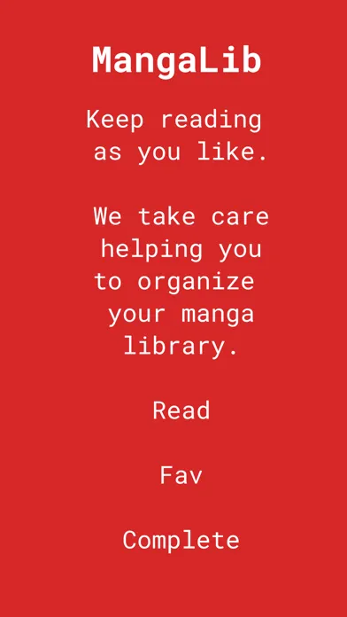 Manga List應用截圖