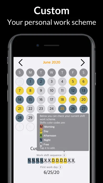 Ảnh chụp màn hình của Rosta – Duty Calendar