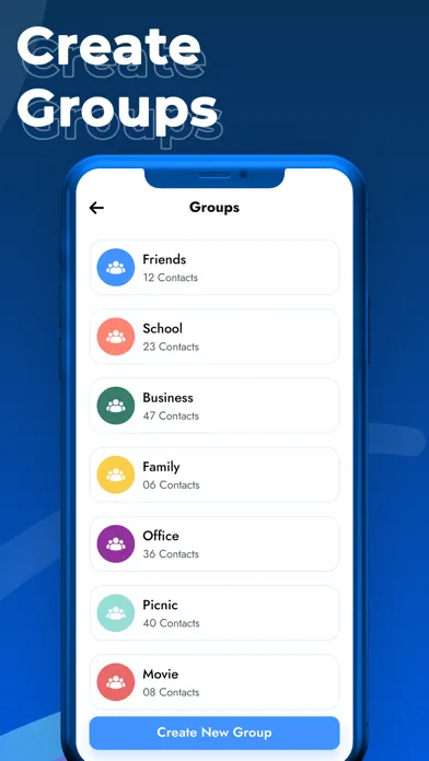 Contact Manager, Backup, Merge স্ক্রিনশট