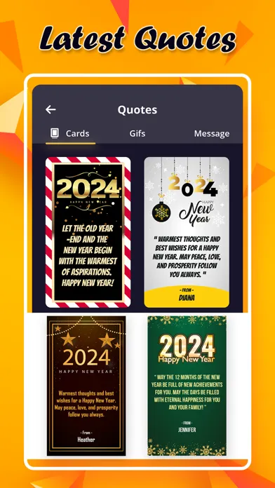 New Year 2024 Cards, Christmas سکرین شاٹس
