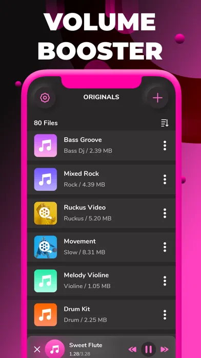 Captures d'écran de Volume Booster - Equalizer FX
