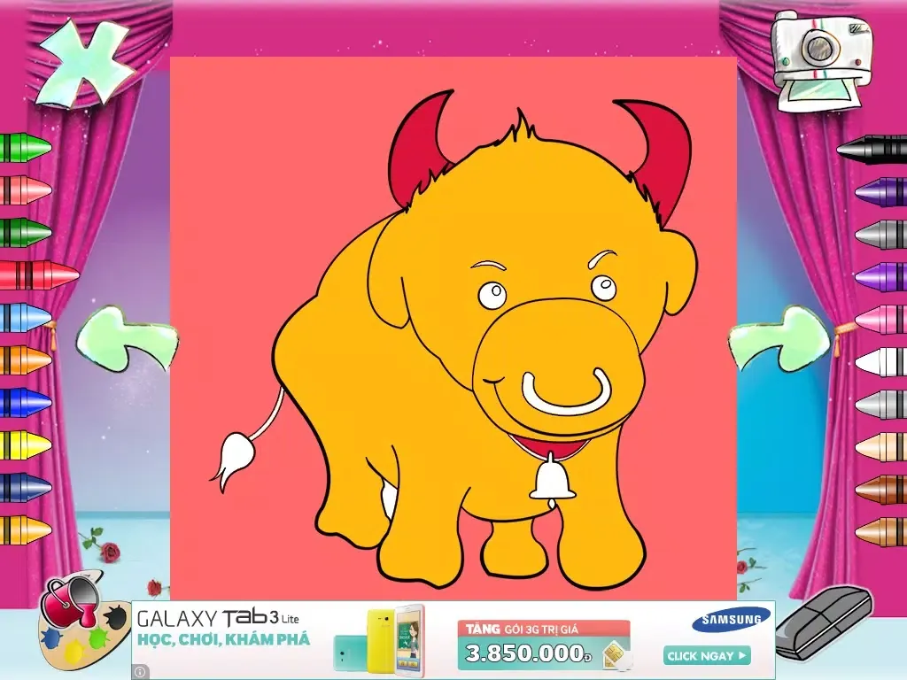 Kids Color Pages: paint, draw, printable, sharing coloring books iPad 应用截图