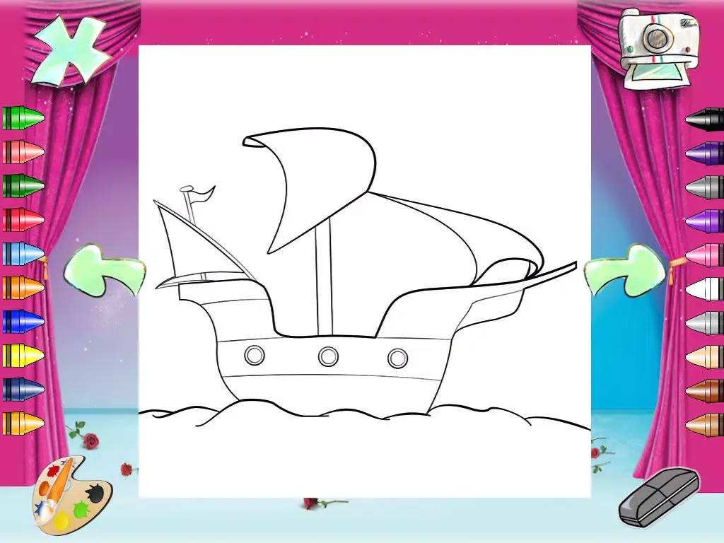 Kids Color Pages: paint, draw, printable, sharing coloring books iPad 应用截图