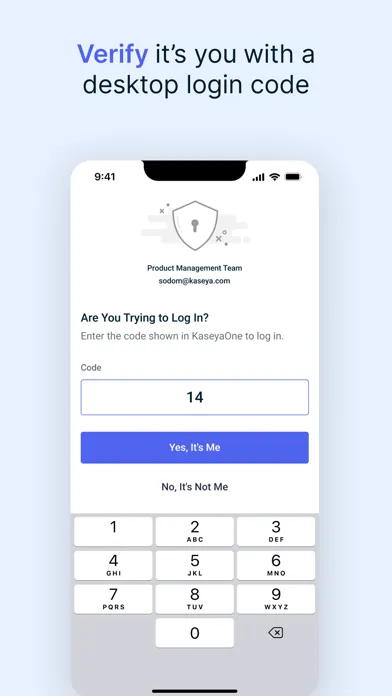 Zrzuty ekranu KaseyaOne Mobile